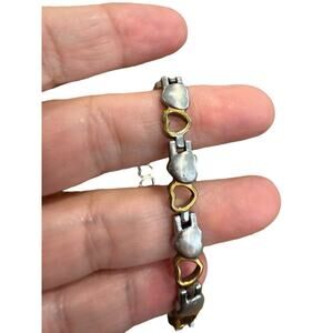 Heart Magnetic Bracelet Women Balance Energy Power Stainless Steel Gold Silver